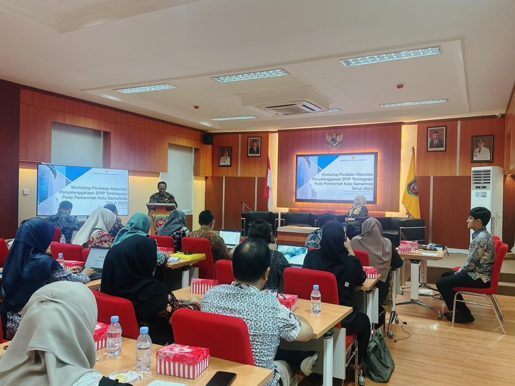 Workshop Penilaian Maturitas SPIP terintegrasi 2023, Tingkatkan Lagi Nilai Maturitas SPIP Di Lingkungan Pemerintah Kota Samarinda Tahun ini
